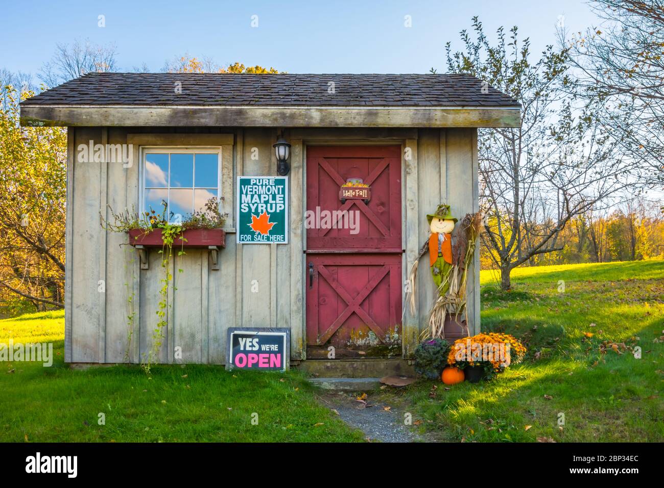 Whetstone Valley Farm Maple Syrup Store, West Brattleboro, Vermont Foto Stock