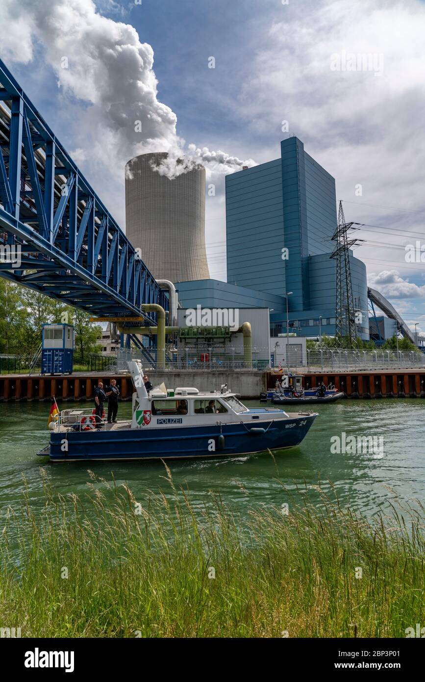 La centrale a carbone duro Datteln 4, gestita da Uniper, sul canale Dormtund-EMS; secondo il compromesso sul carbone, va in linea in sintesi Foto Stock