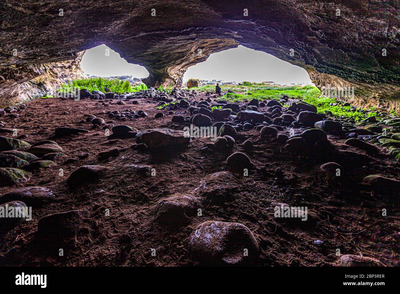 Grotta del Re sull'Isola di Arran, Scozia Foto Stock