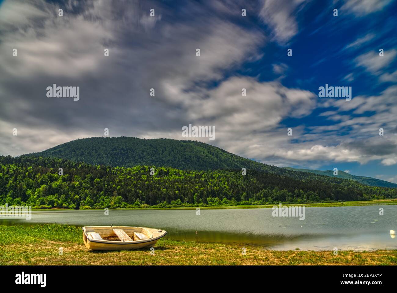 Lago di Cerknica, Cerkniško jezero Foto Stock