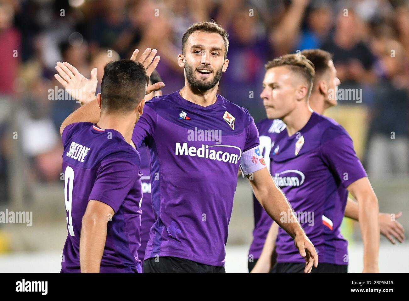 Firenze, Italia. 1 gennaio 2020. Firenze, Italia, 01 Jan 2020, German Pezzella (Fiorentina) durante - Credit: LM/Lisa Guglielmi Credit: Lisa Guglielmi/LPS/ZUMA Wire/Alamy Live News Foto Stock