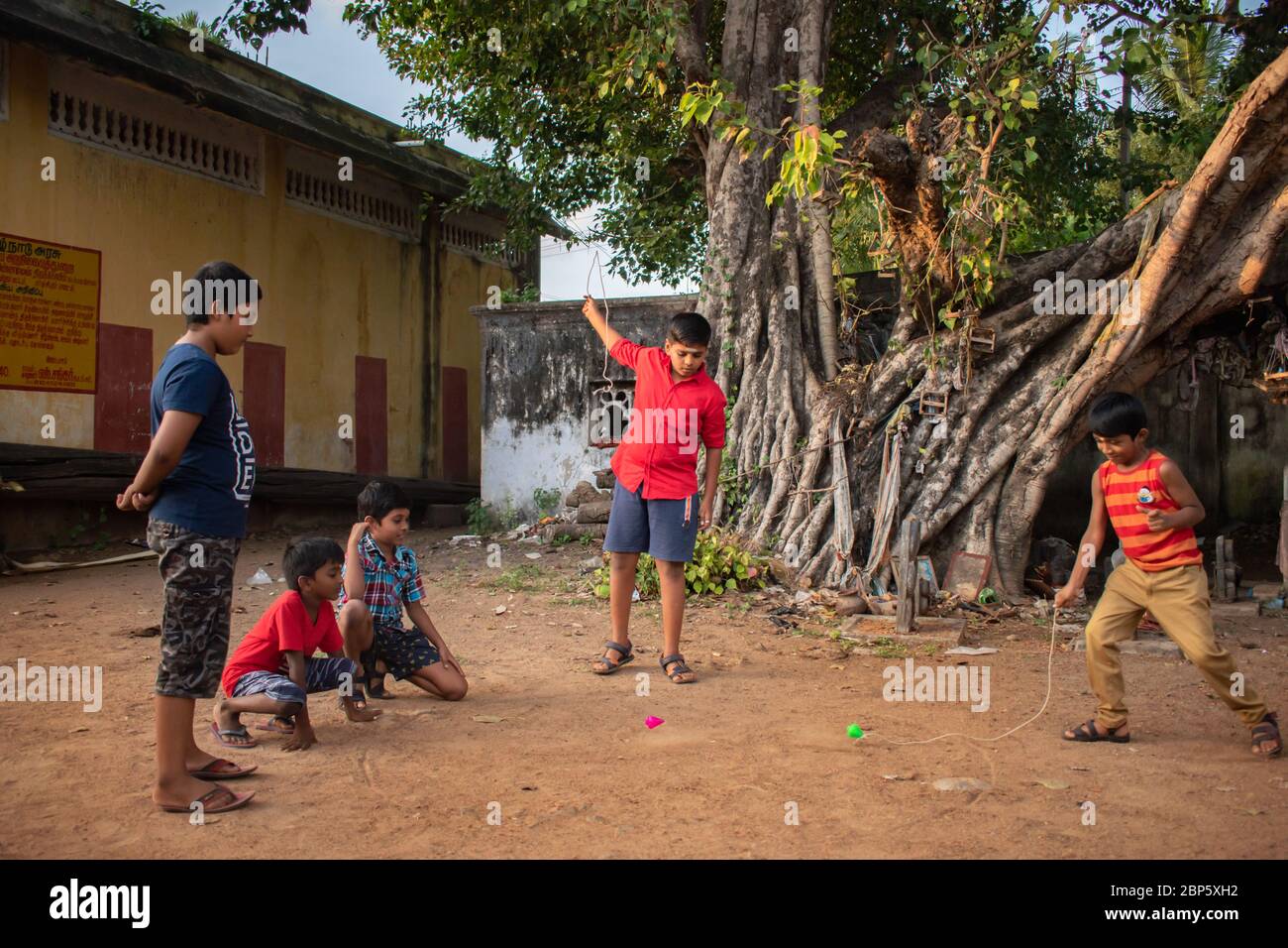 Tamilnadu, giochi di villaggio regionale Foto Stock