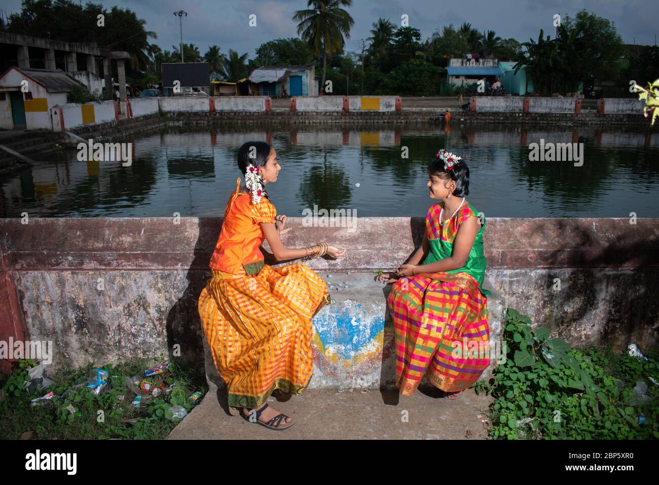 Tamilnadu, giochi di villaggio regionale Foto Stock