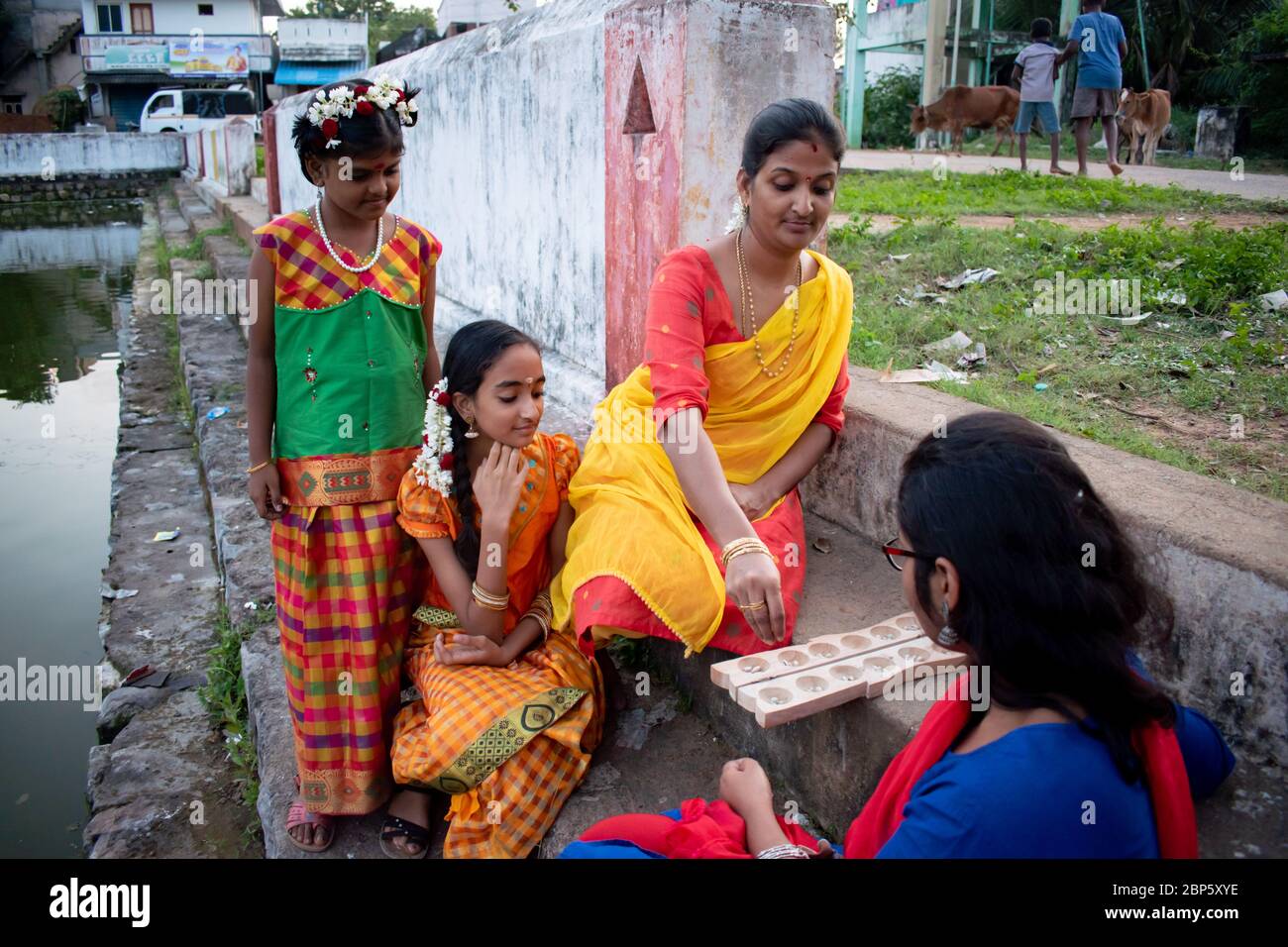 Tamilnadu, giochi di villaggio regionale Foto Stock