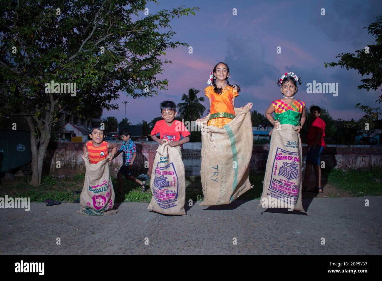 Tamilnadu, giochi di villaggio regionale Foto Stock