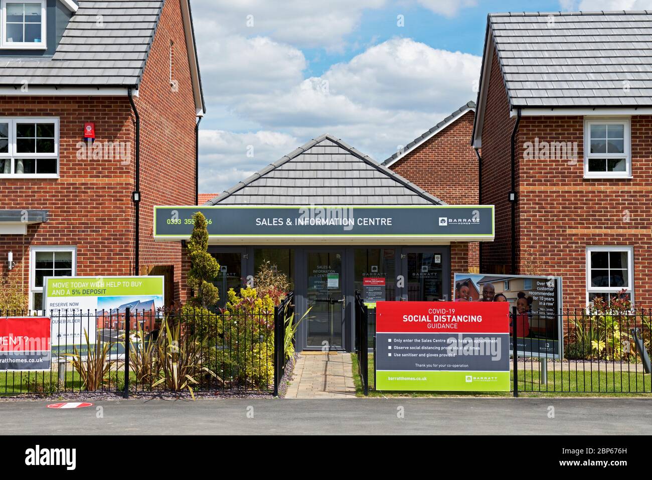 New Barratt case a Park Edge, Doncaster, South Yorkshire, Inghilterra Regno Unito Foto Stock