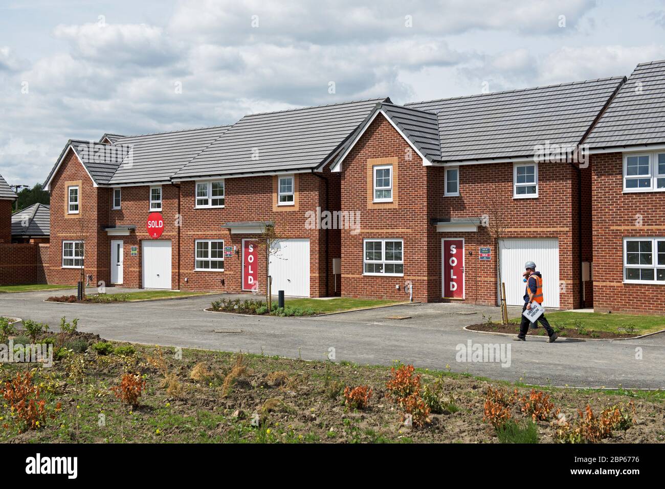 New Barratt case a Park Edge, Doncaster, South Yorkshire, Inghilterra Regno Unito Foto Stock