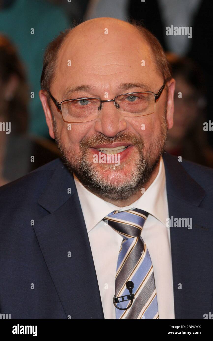 Martin Schulz, Lanz, Sendung 1 vom 05.02.2020, Amburgo Foto Stock