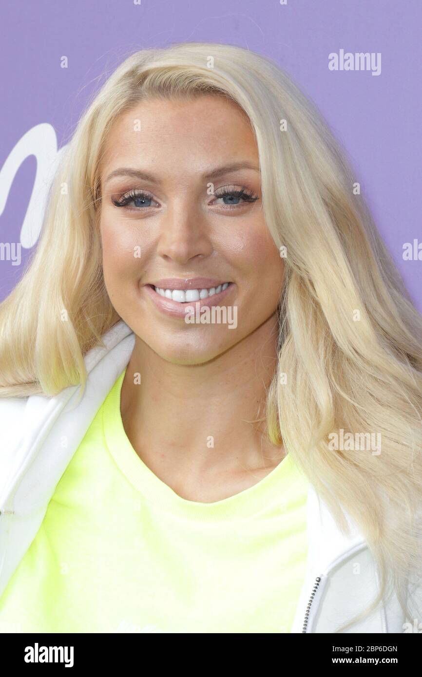 Aneta Sablik, Milka Charity Blobing-Event am Stadtparksee, Amburgo, 22.05.2019 Foto Stock