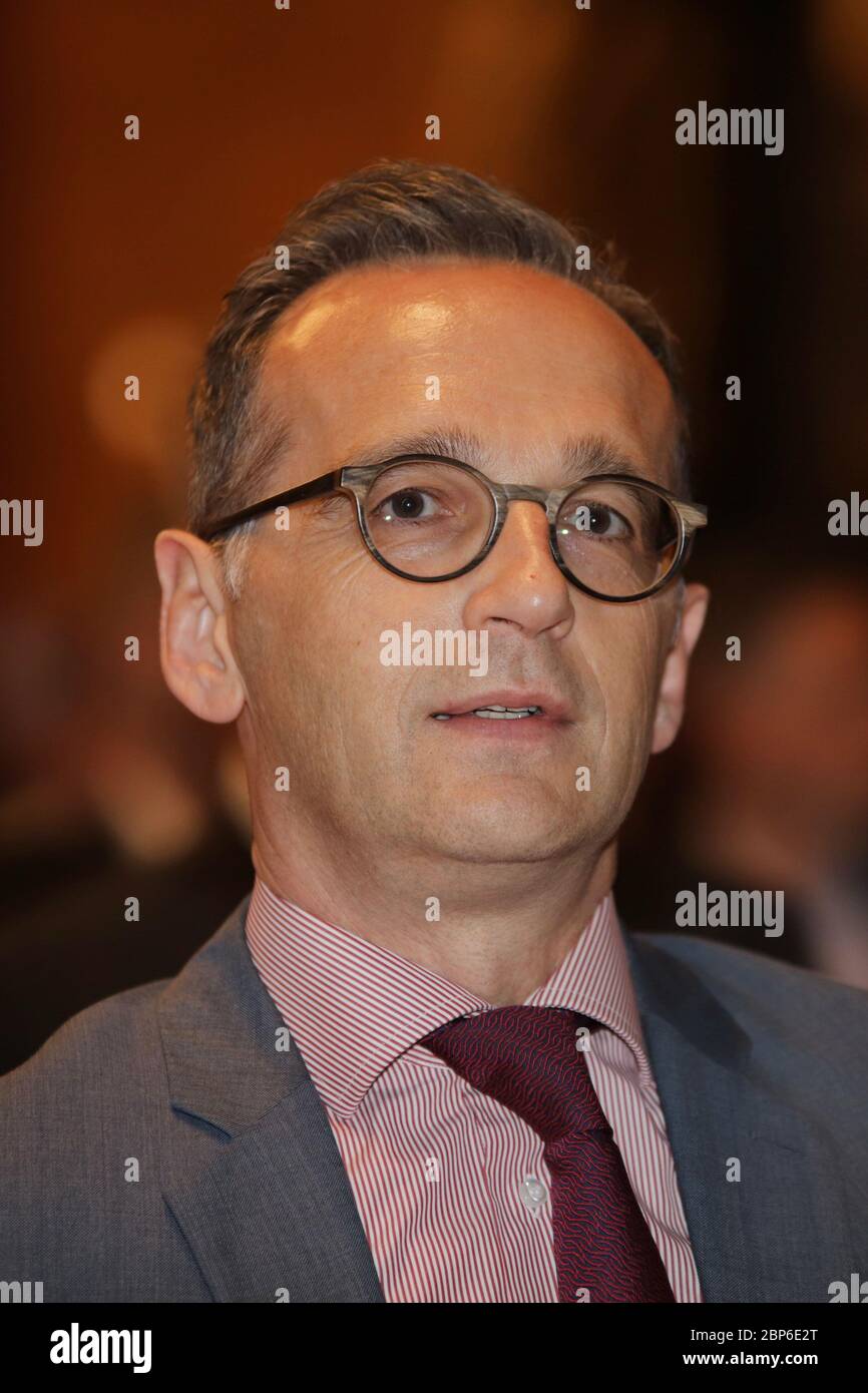 Heiko Maas, visita del Ministro degli Affari Esteri lituano, Municipio di Amburgo, 21.05.2019 Foto Stock