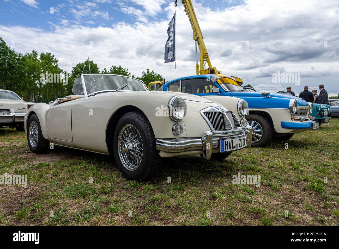 PAAREN IM GLIEN, Germania - Giugno 08, 2019: le auto sportive mg a 1600 Mark II, 1960. Die Oldtimer Show 2019. Foto Stock