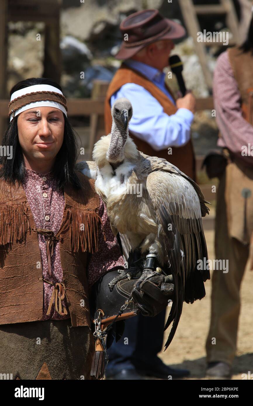 The Vulture,introduzione stampa della nuova stagione del Kayl May Festival sotto avvoltoi - il Figlio del Baehrenjaeger,Bad Segeberg,21.06.2019 Foto Stock