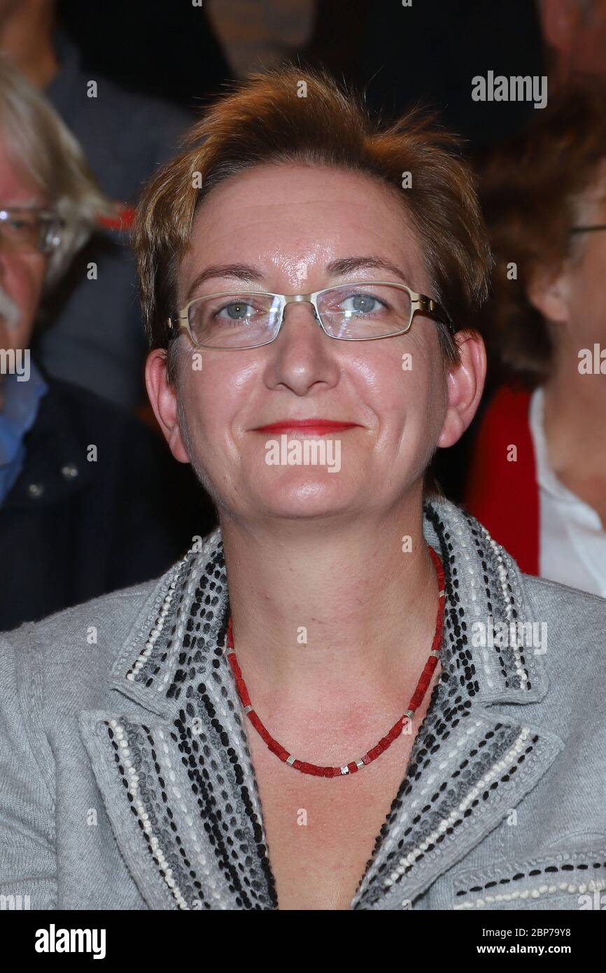 Klara Geywitz, Conferenza Regionale della SPD sull'elezione della nuova leadership team a Kampnagel, Amburgo, 18.09.2019 Foto Stock