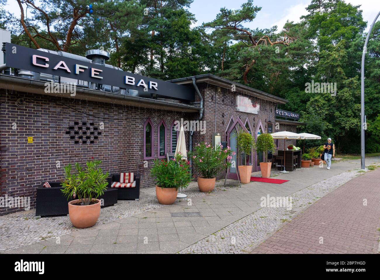 Berlino - Agosto 04, 2019: popolare ristorante italiano Machiavelli a Berlino Ovest. Foto Stock