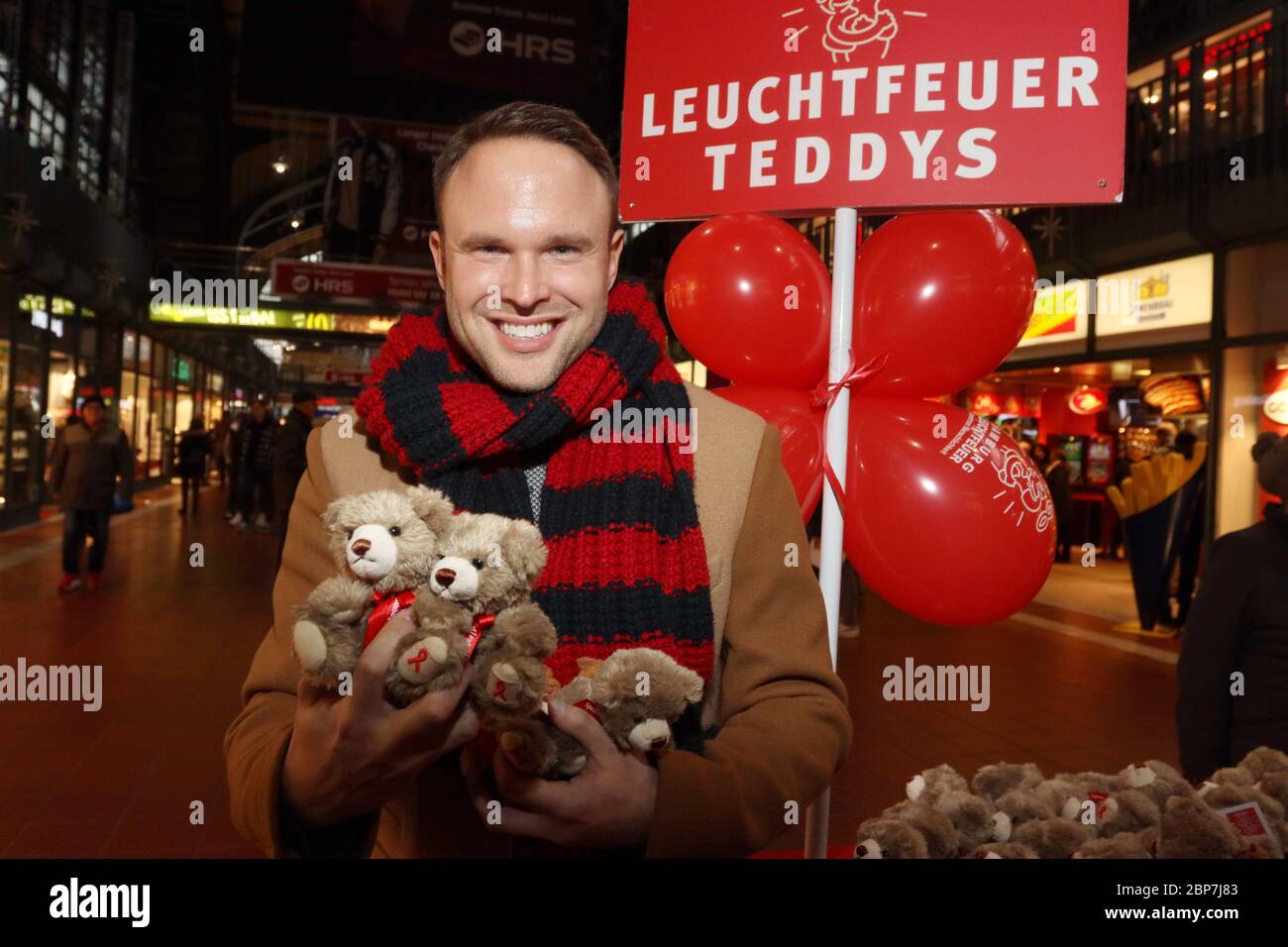 Benjamin Matthews,Beacon Teddy Action 2019,lancio stampa,Wandelhalle Hamburg hautbahnhof,21.11.2019 Foto Stock