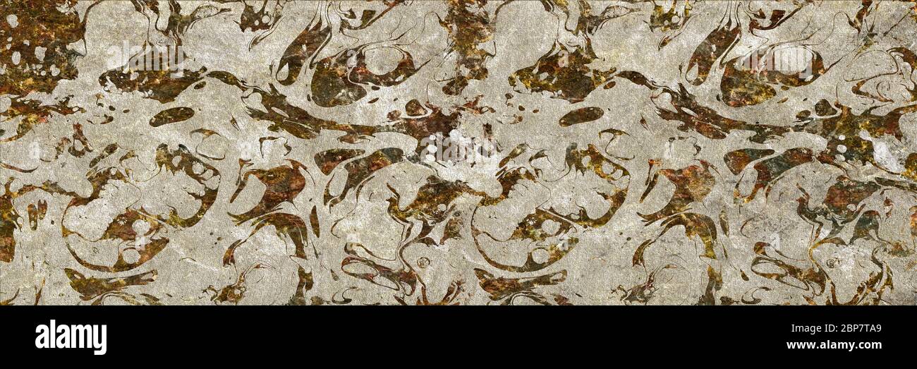 superficie ruvida scura con venature dorate. trama astratta sfondo di materiale naturale. illustrazione. sfondo ad alta risoluzione. file raster per insenatura Foto Stock