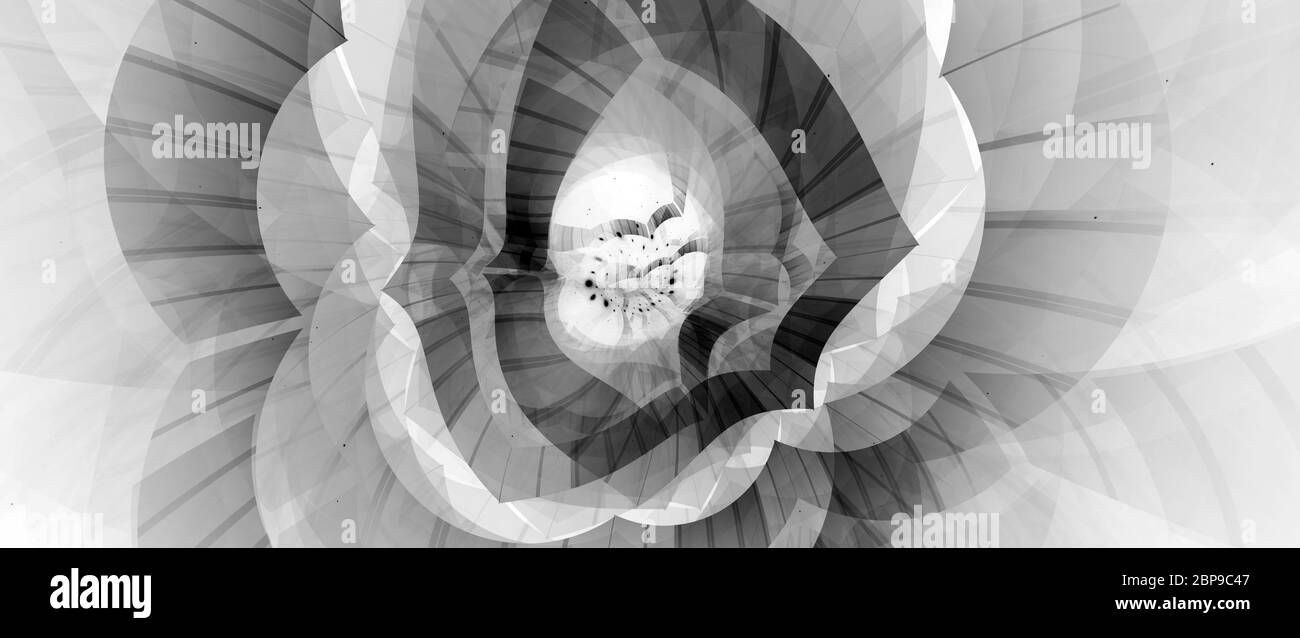 Stardate in bianco e nero invertito in effetto spaziale, sfondo astratto generato dal computer, rendering 3D Foto Stock