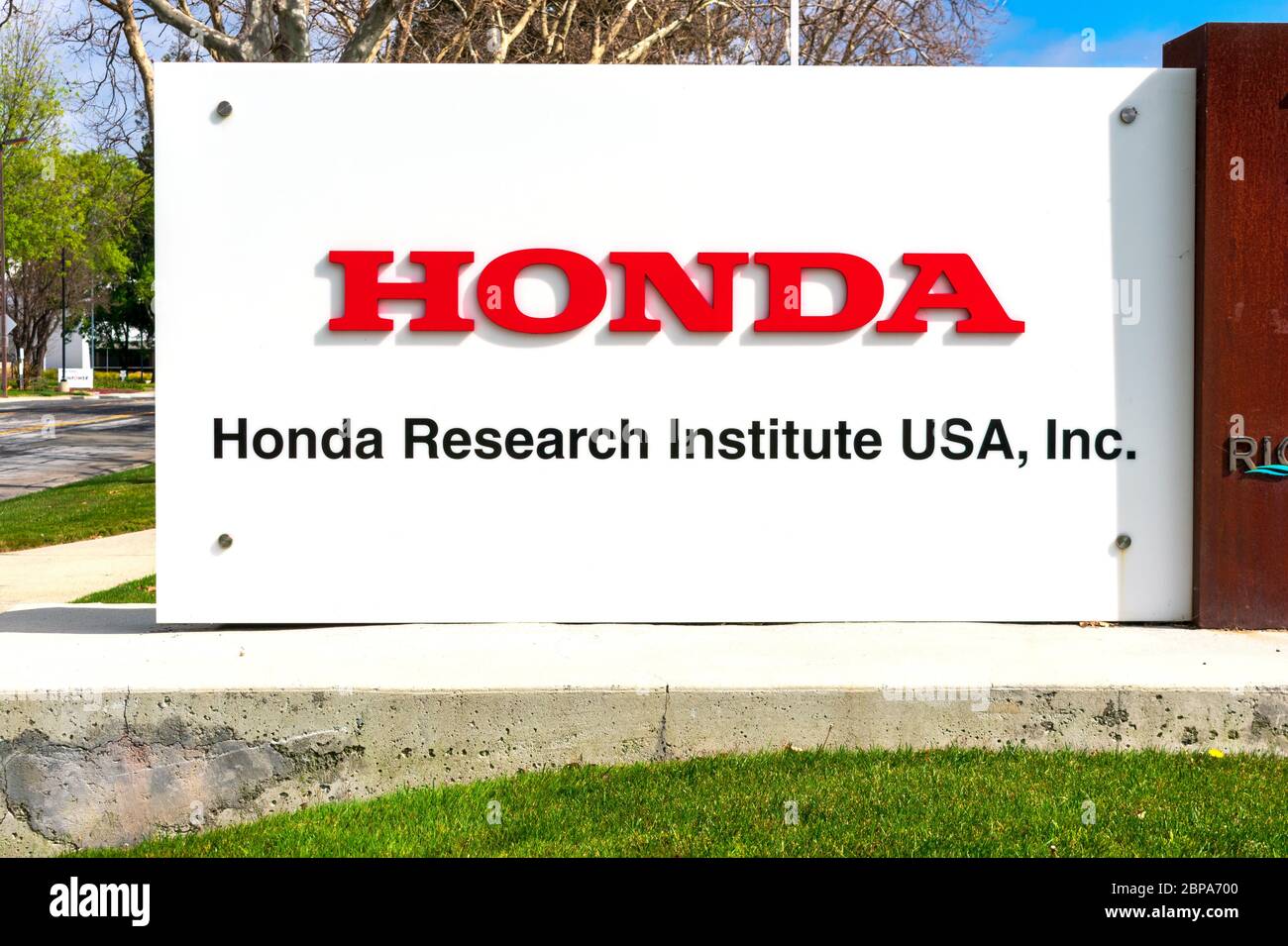 La sede centrale dell'Honda Research Institute USA nella Silicon Valley HRI-US è una filiale al 100% di Honda R and D Co., Ltd - San Jose, California, USA Foto Stock