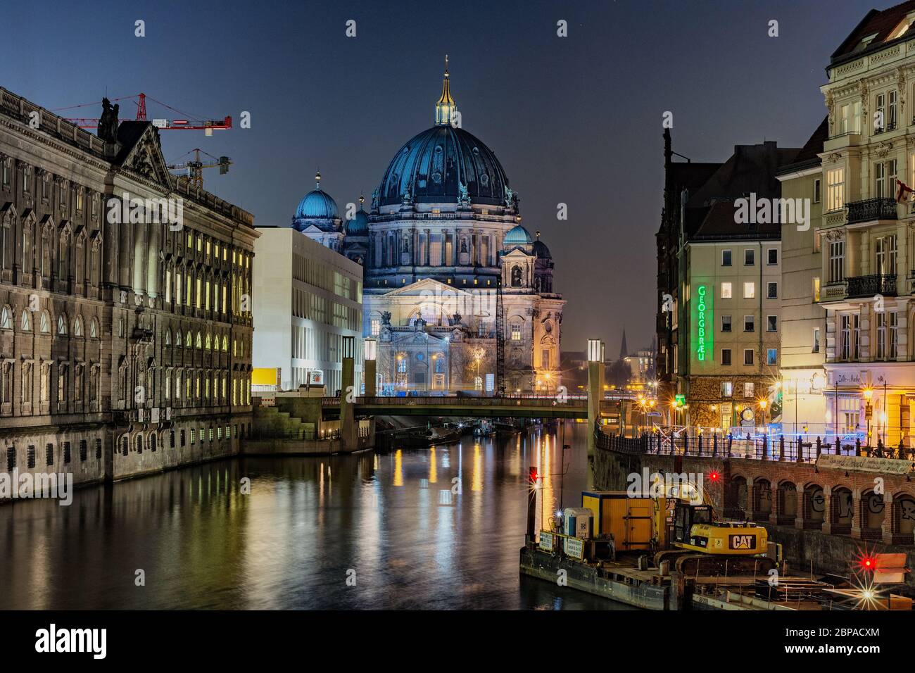 Berlino / Germania - 13 febbraio 2017: Cattedrale di Berlino (Berliner Dom) sul Museumsinsel nel centro di Berlino, Germania Foto Stock