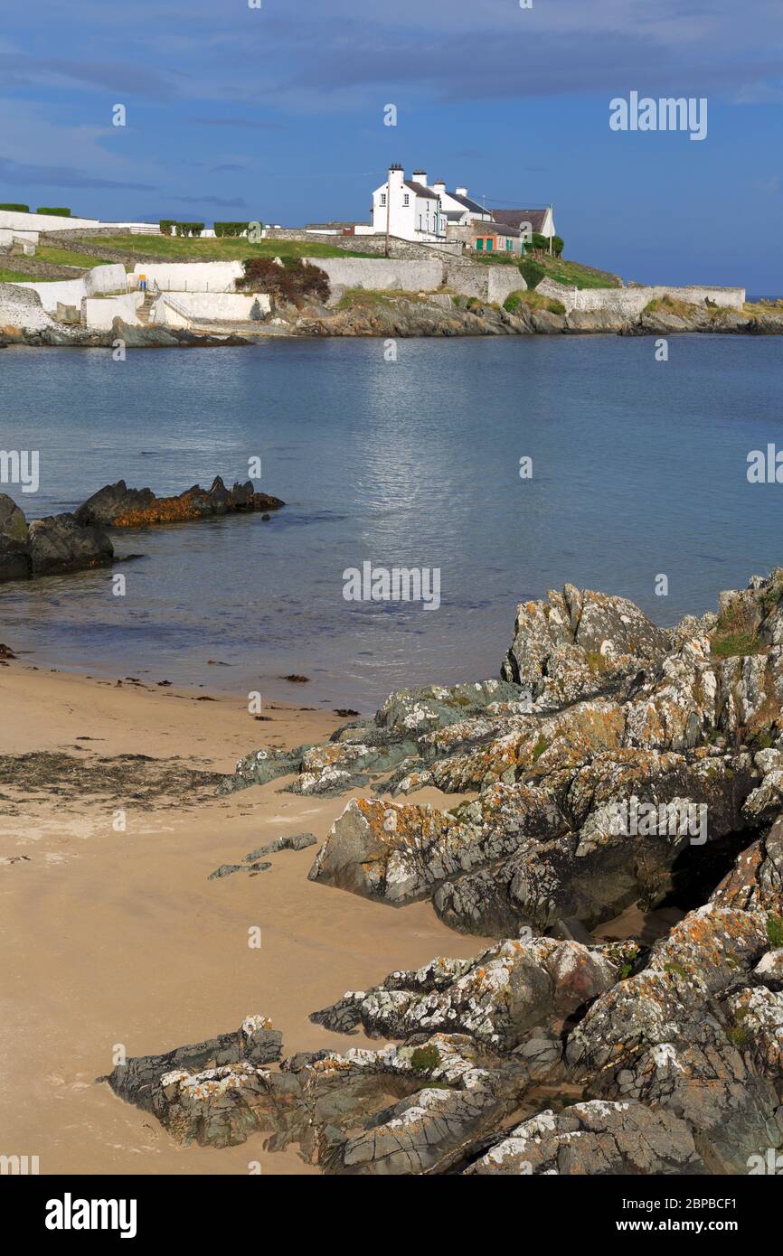 Faro di Inishowen, Stroove, County Donegal, Irlanda, Europa Foto Stock