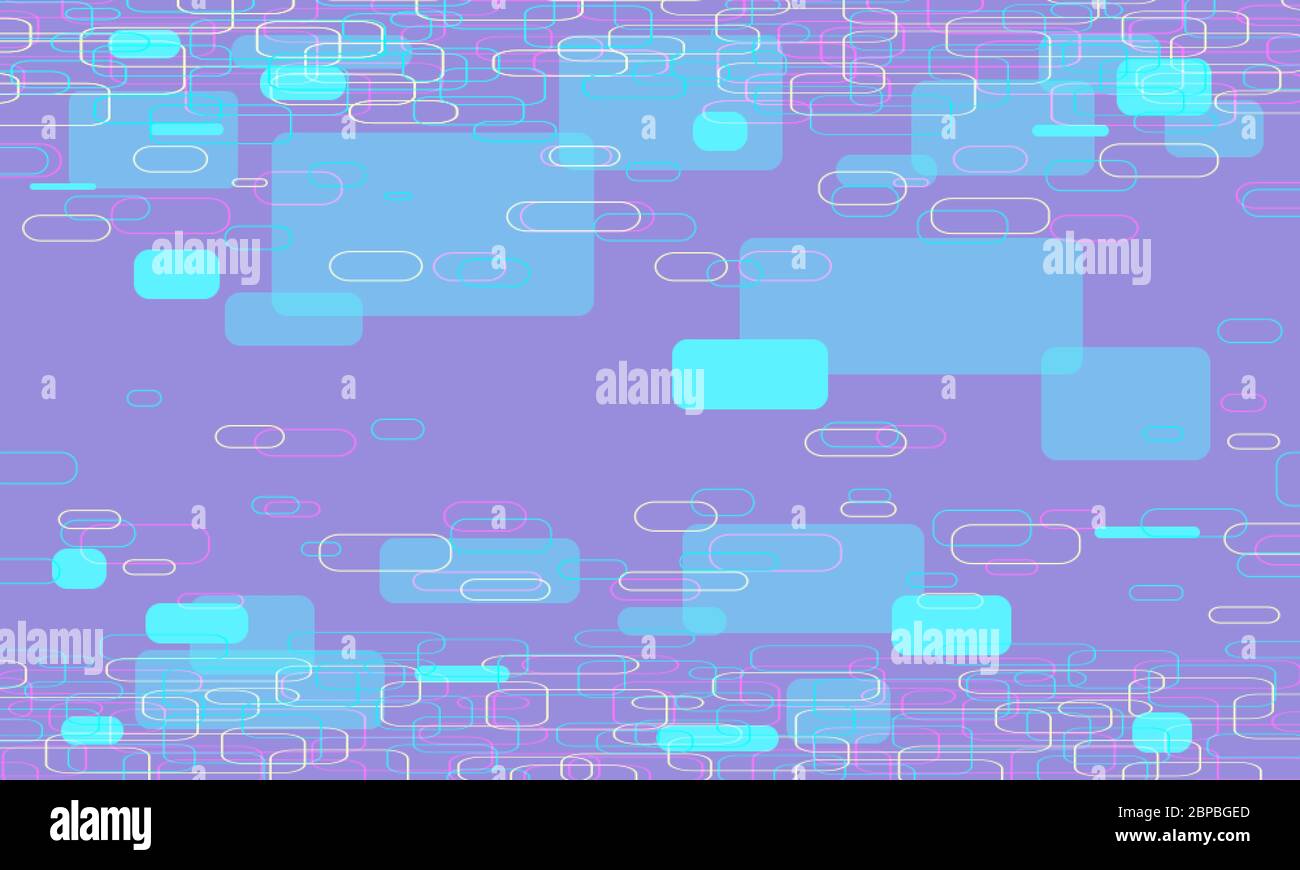 astratto sfondo lilla moderno con rettangoli arrotondati Illustrazione Vettoriale
