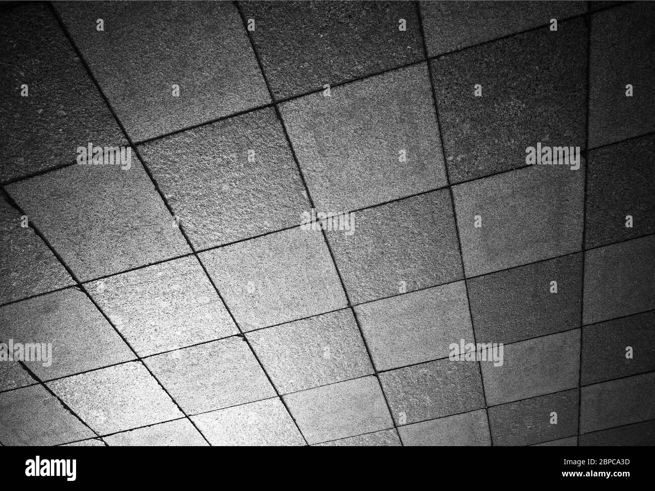 Piastrelle simmetriche di fondo strada pavimentazione Foto Stock