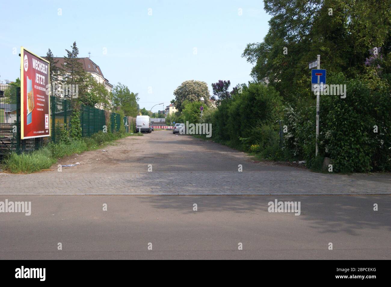 Die Straße Nauener Straße a Berlino-Spandau. Foto Stock