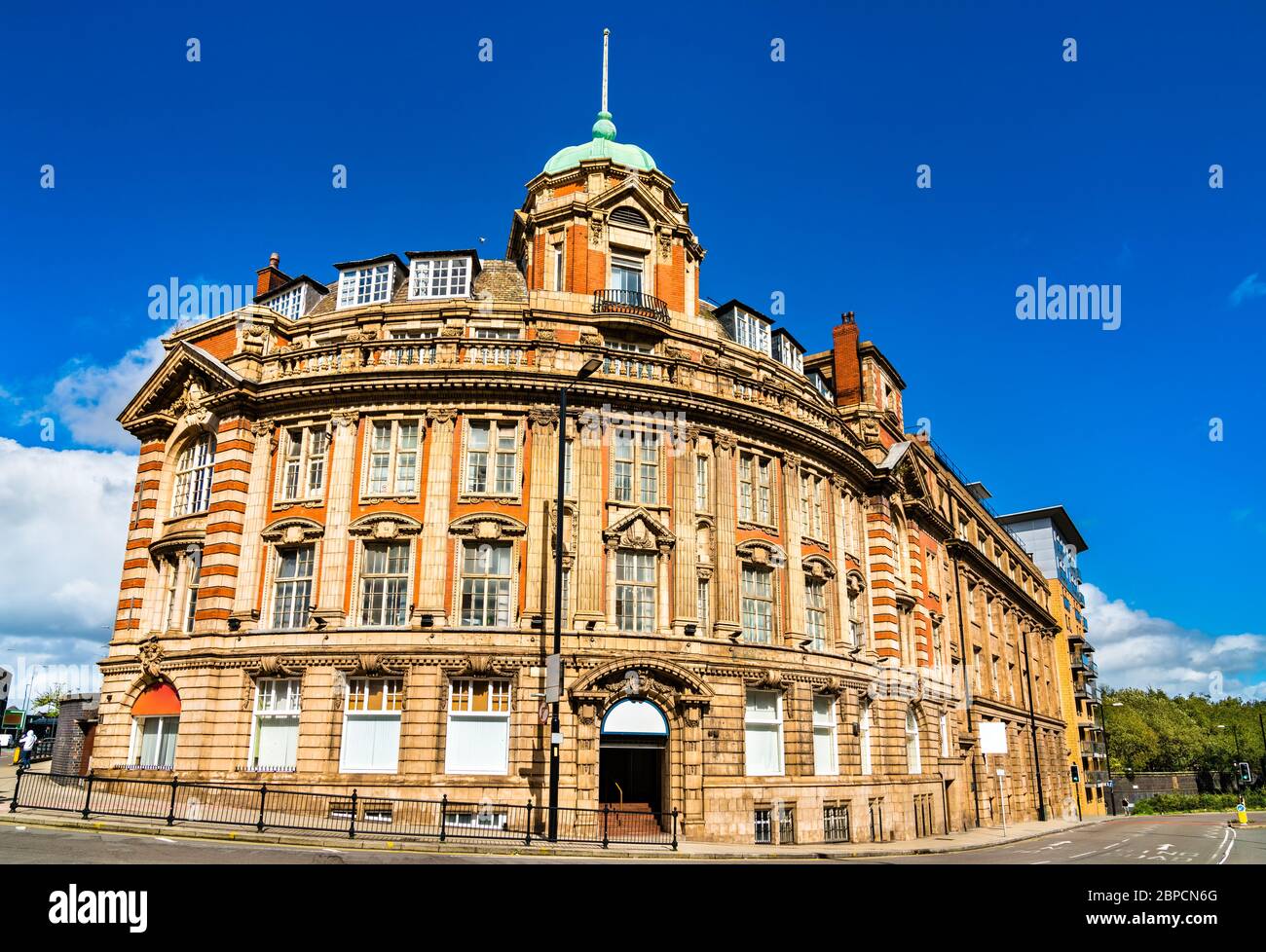 Architettura di Manchester in Inghilterra Foto Stock