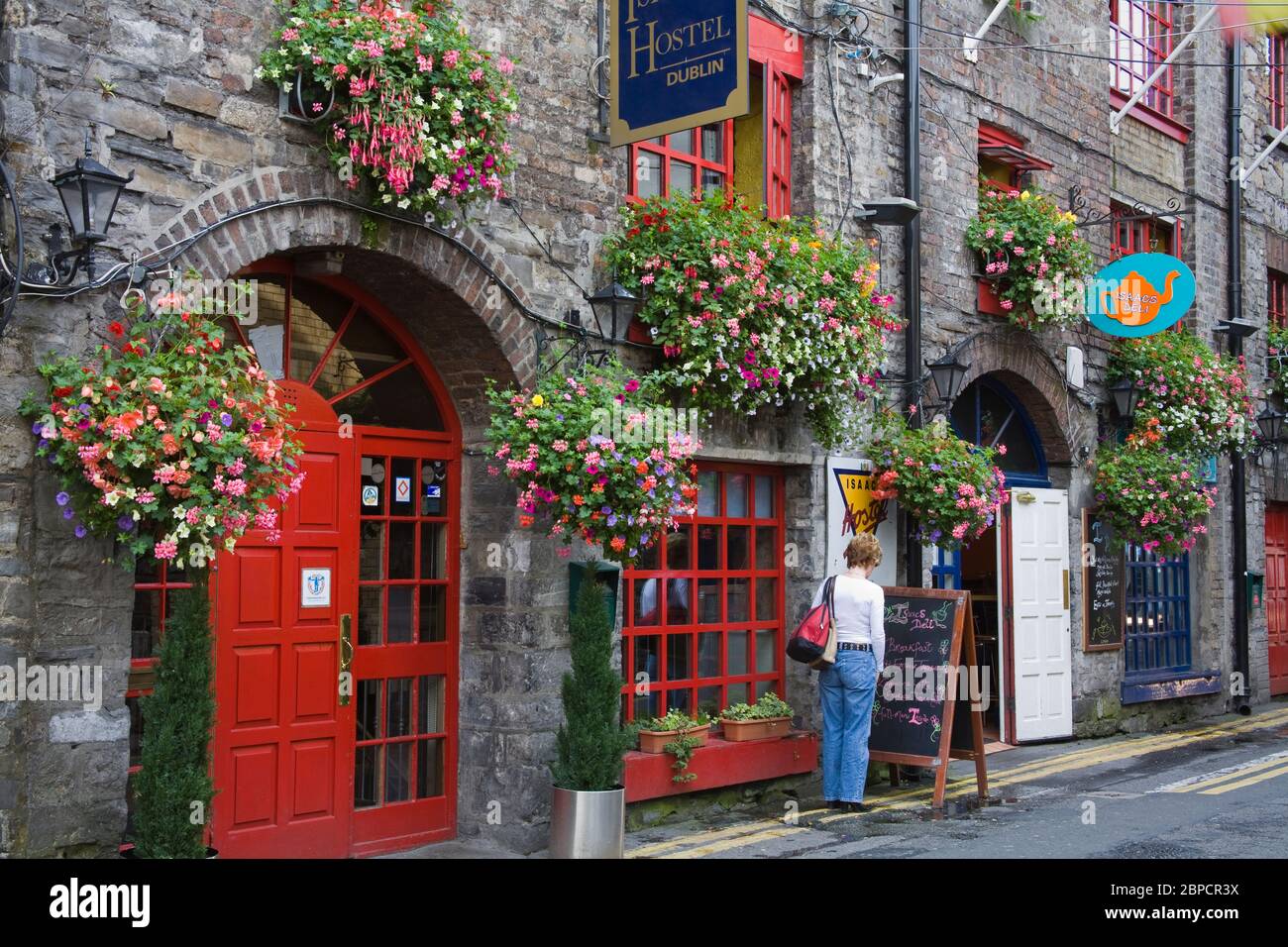 Isaac's Hostel, Frenchman's Lane, Dublin City, County Dublin, Irlanda ( modello rilasciato ) Foto Stock