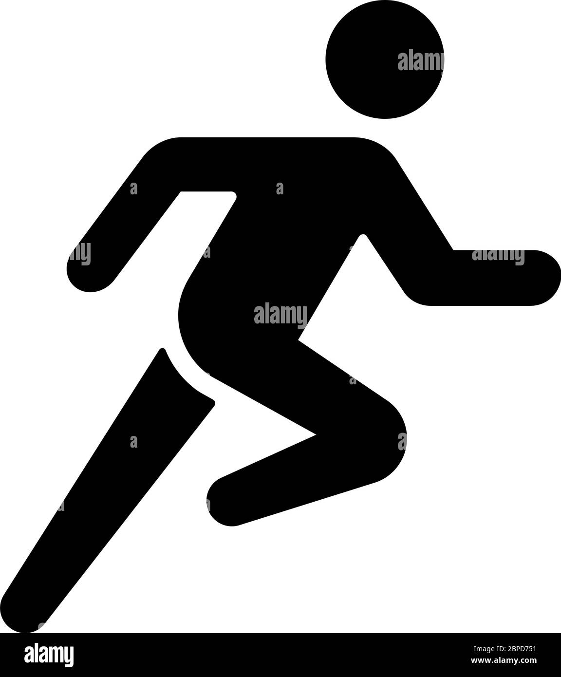 Illustrazione delle icone di corsa, sport, vettore di esercizio Illustrazione Vettoriale