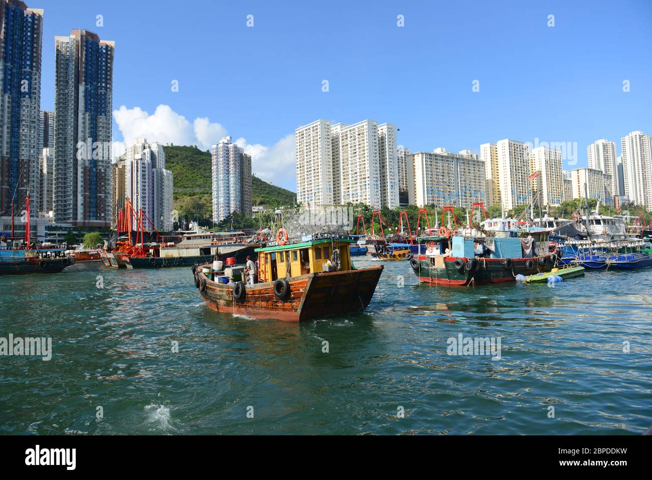 Aberdeen porto di Hong Kong. Foto Stock