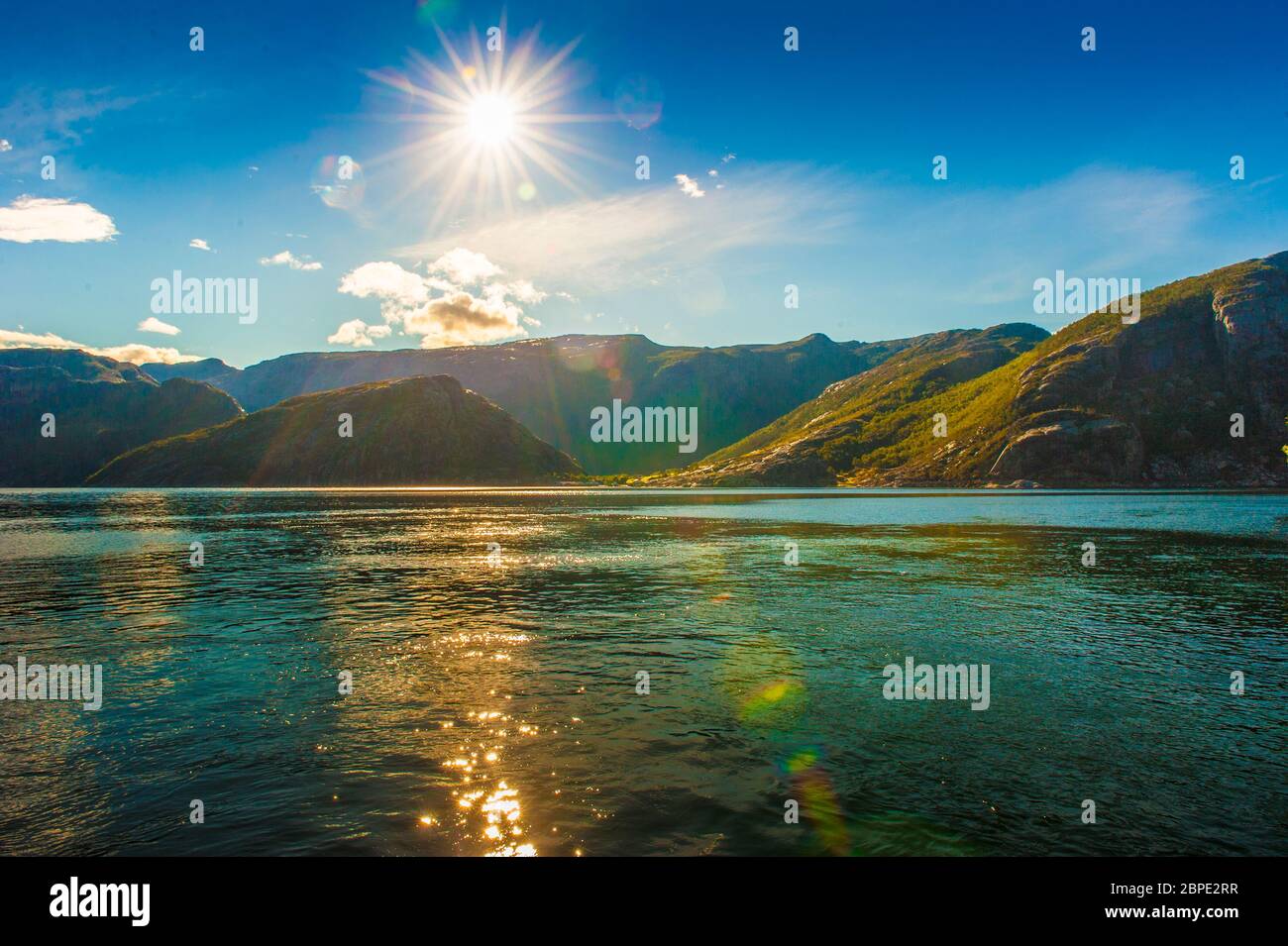 Fjorderlebnisse auf Kreuzfahrten in Norvegia Foto Stock