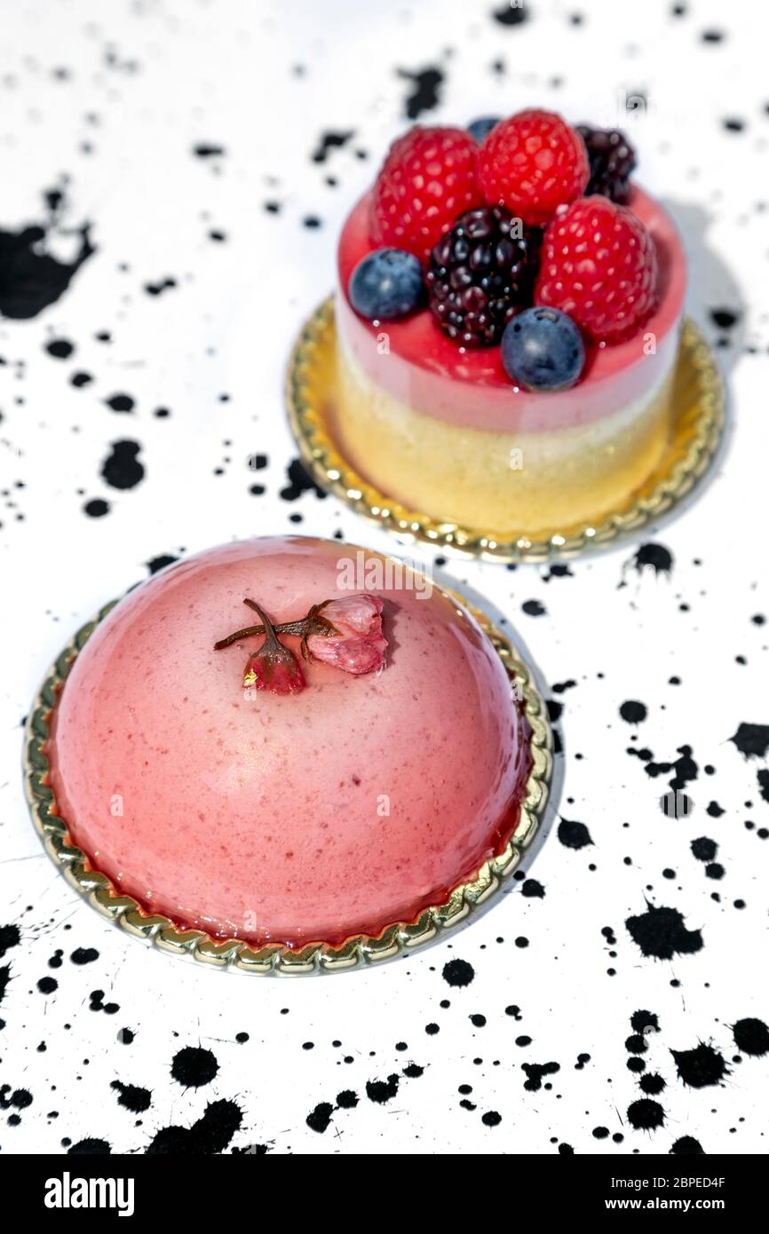 Torte colorate Foto Stock