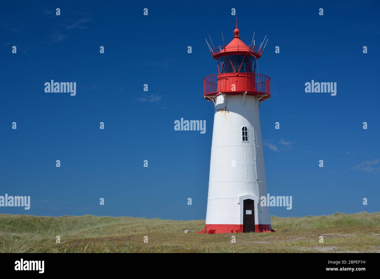 Leuchtturm auf der Insel Sylt Foto Stock