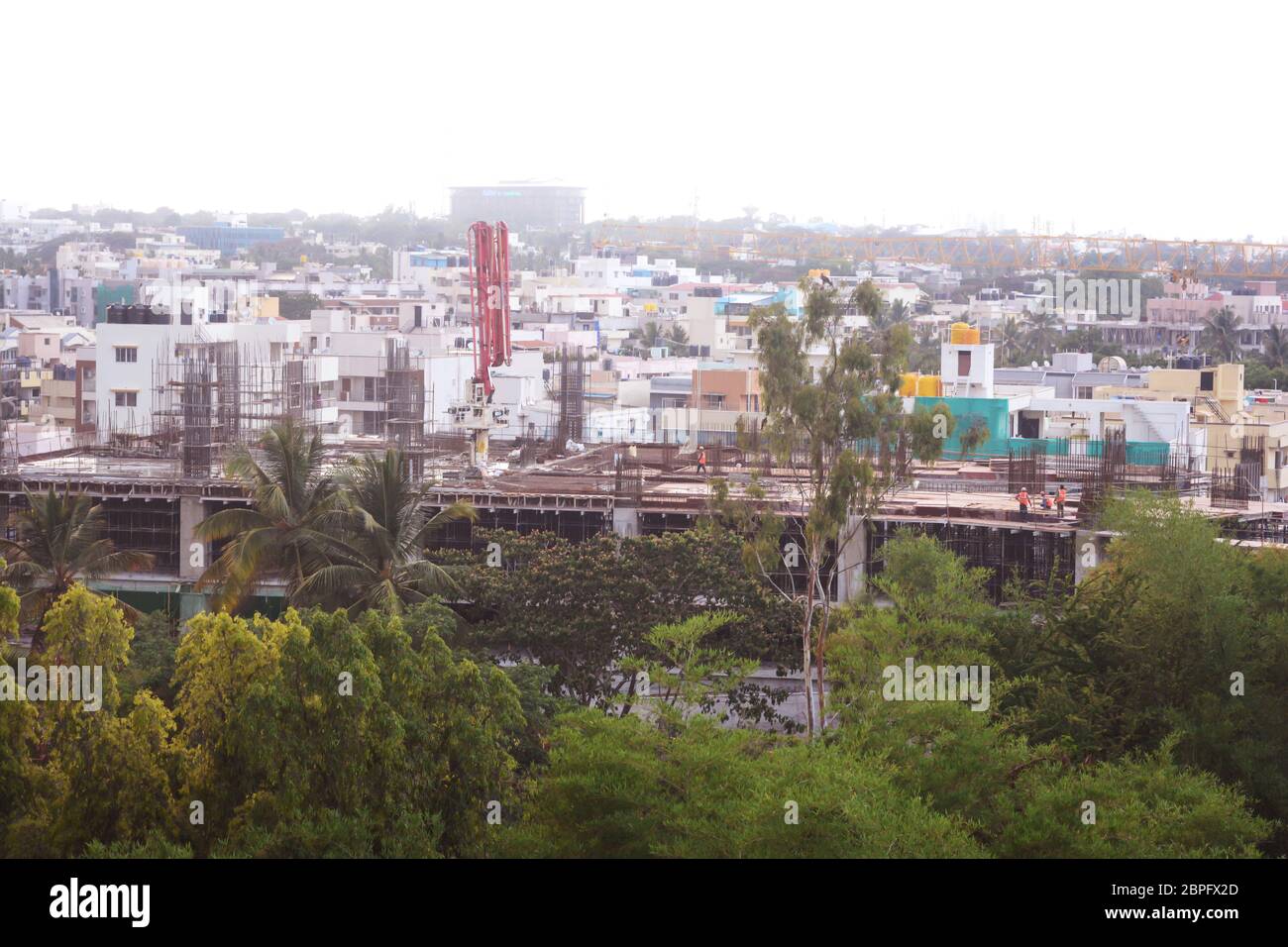 Bella costruzione in città. Vista città. Foto Stock
