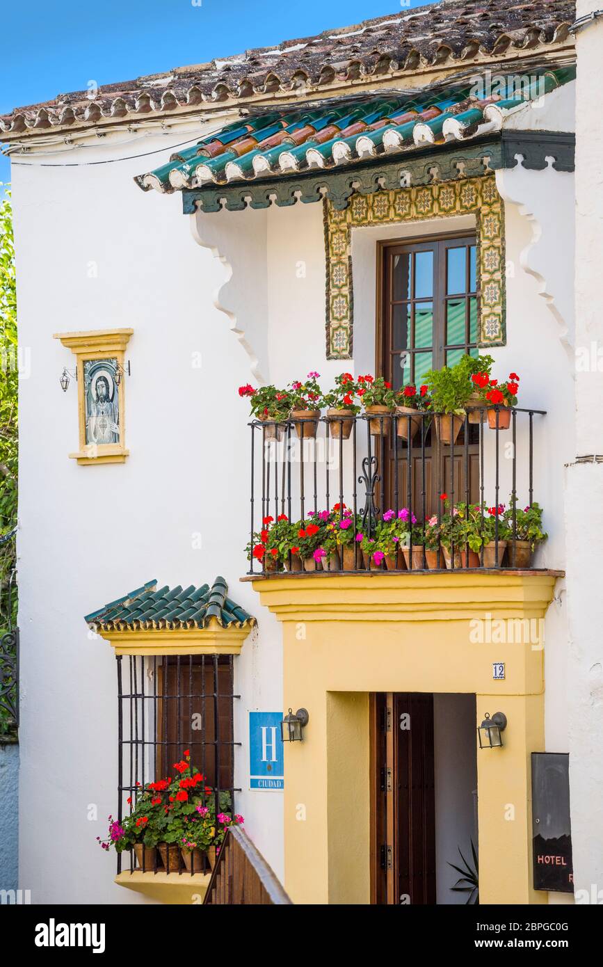 Edificio storico, Ronda, Malaga, Andalusia, Andalusia, Spagna meridionale, Costa del Sol, Spagna, Europa Foto Stock