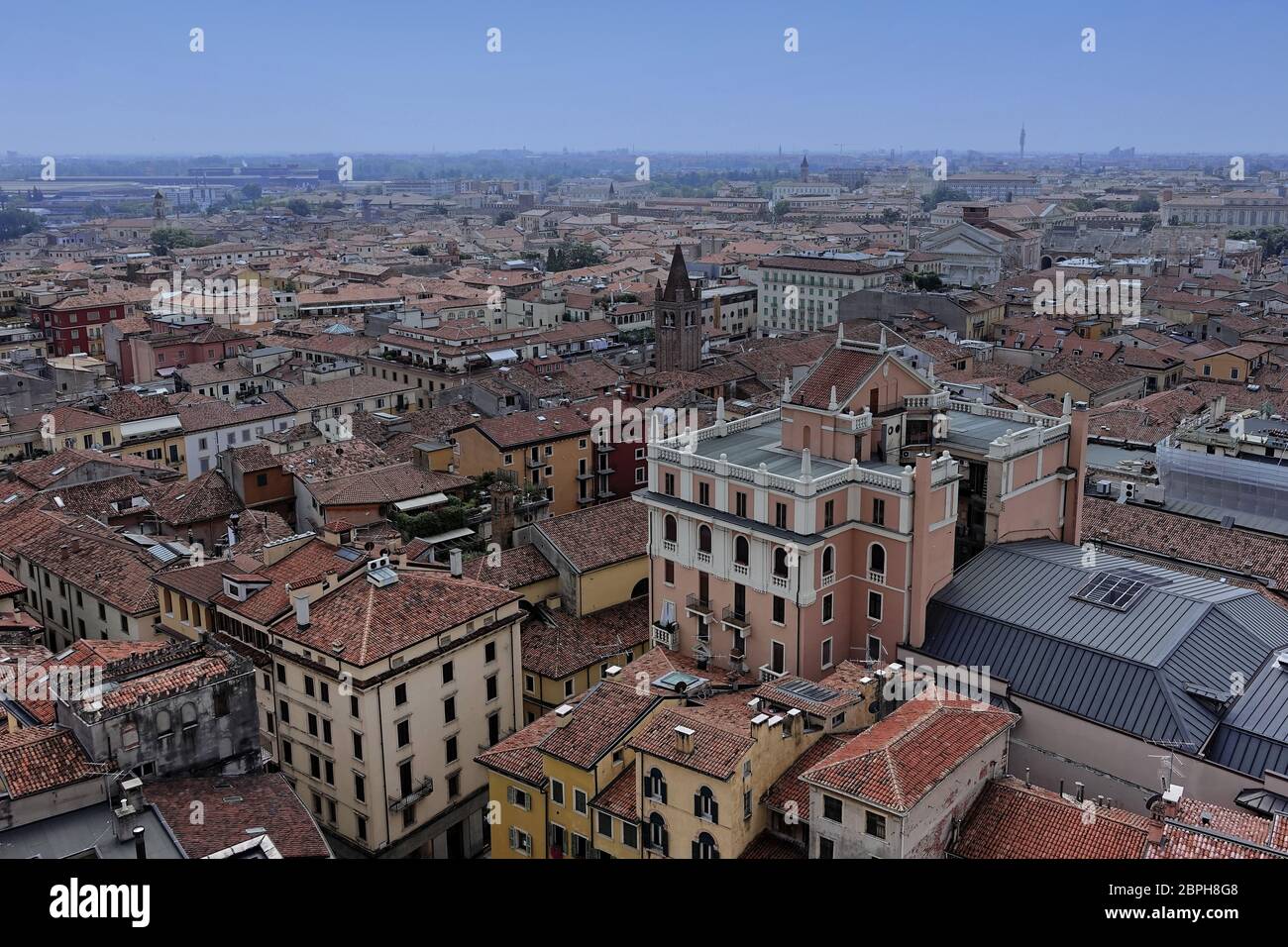 Verona dall'alto in Italia Foto Stock