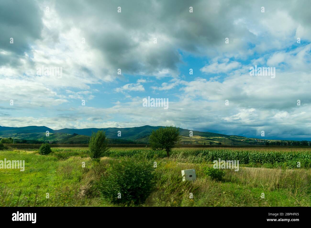 Bellissimo paesaggio di un campo, Lazio, Italia Foto Stock