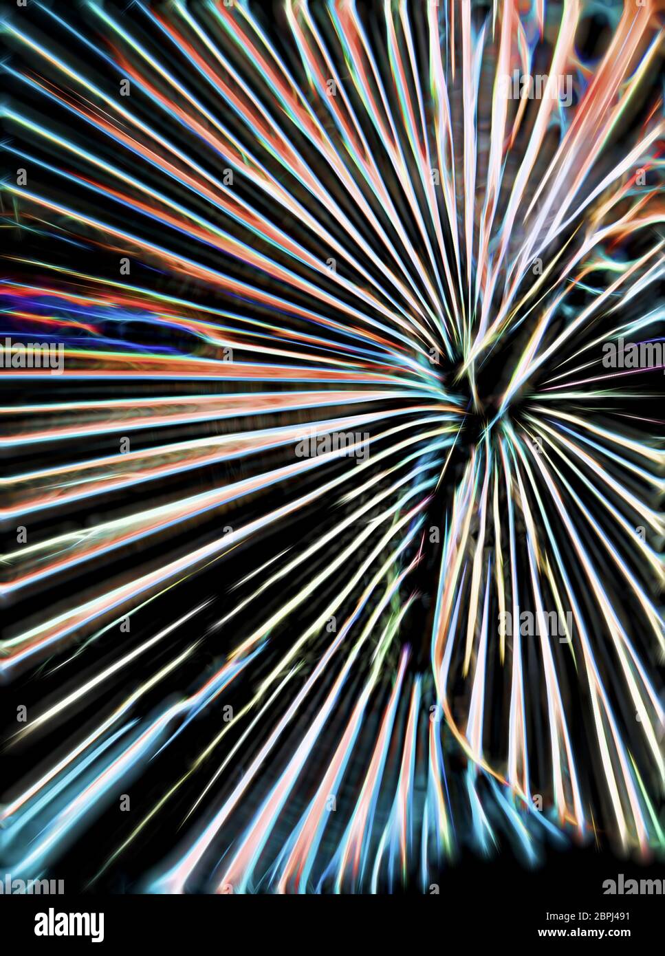 Linee astratte colorate e luminose Foto Stock