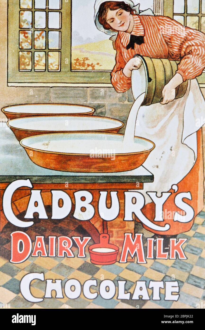Cadbury latte caseario 100 anni 1905-2005 Centenario opere d'arte Foto Stock