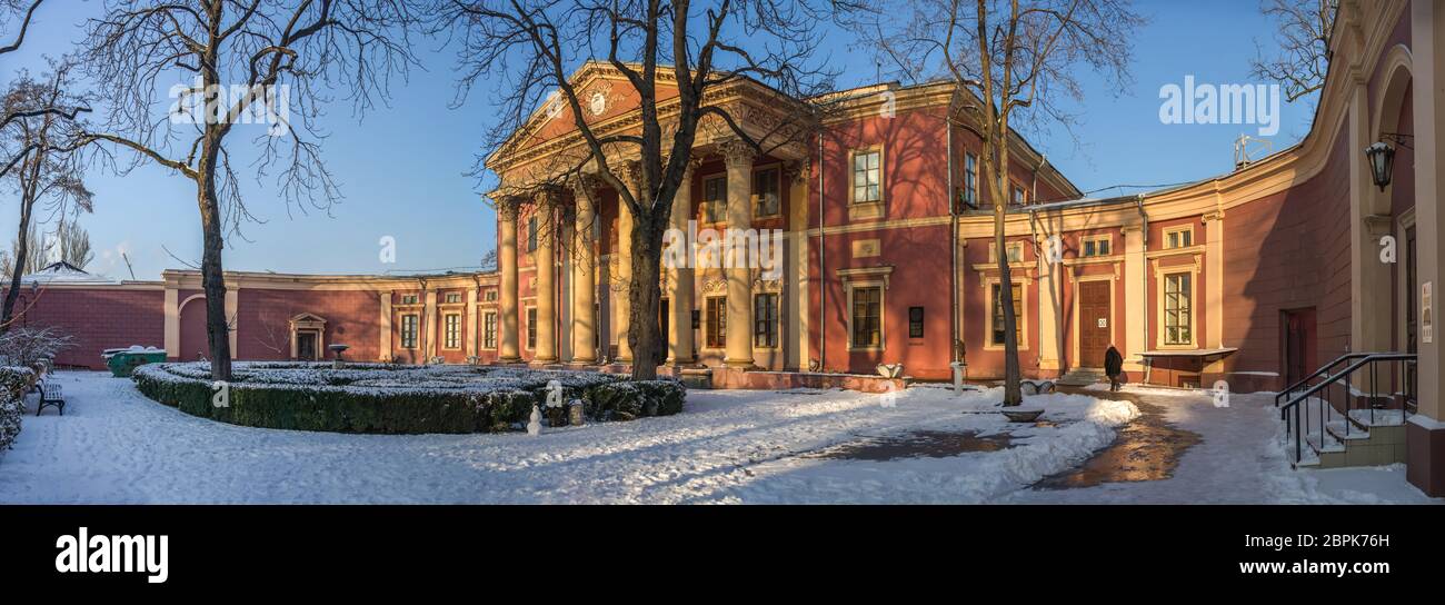 Vista panoramica del Museo d'Arte di Odessa, Ucraina. Una delle principali gallerie d'arte della città. Foto Stock