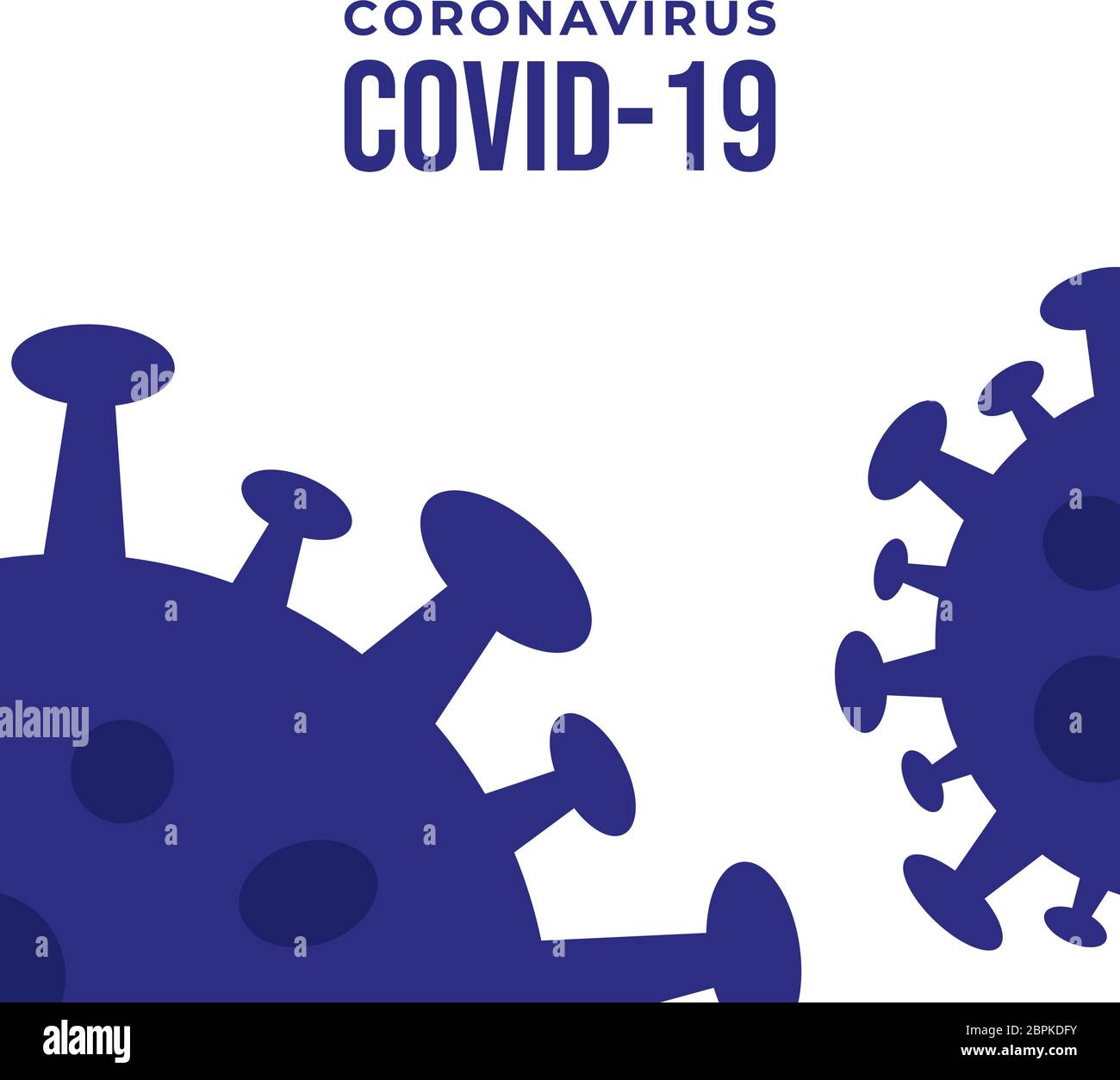 coronavirus . illustrazione del coronavirus . sfondo del coronavirus . malattia astratta del virus della corona . disegno di fondo del virus della corona piatta . moderno e zio Illustrazione Vettoriale