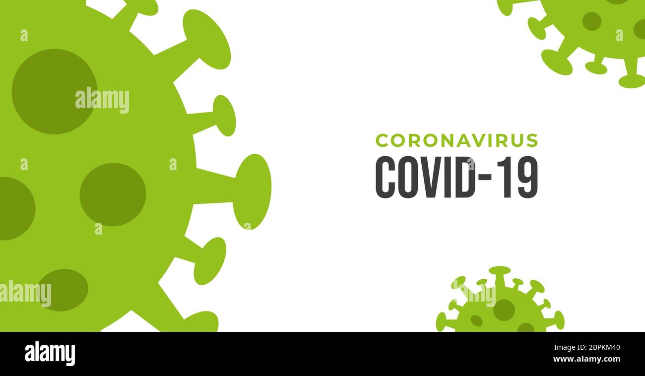 coronavirus . illustrazione del coronavirus . sfondo del coronavirus . malattia astratta del virus della corona . disegno di fondo del virus della corona piatta . moderno e zio Illustrazione Vettoriale