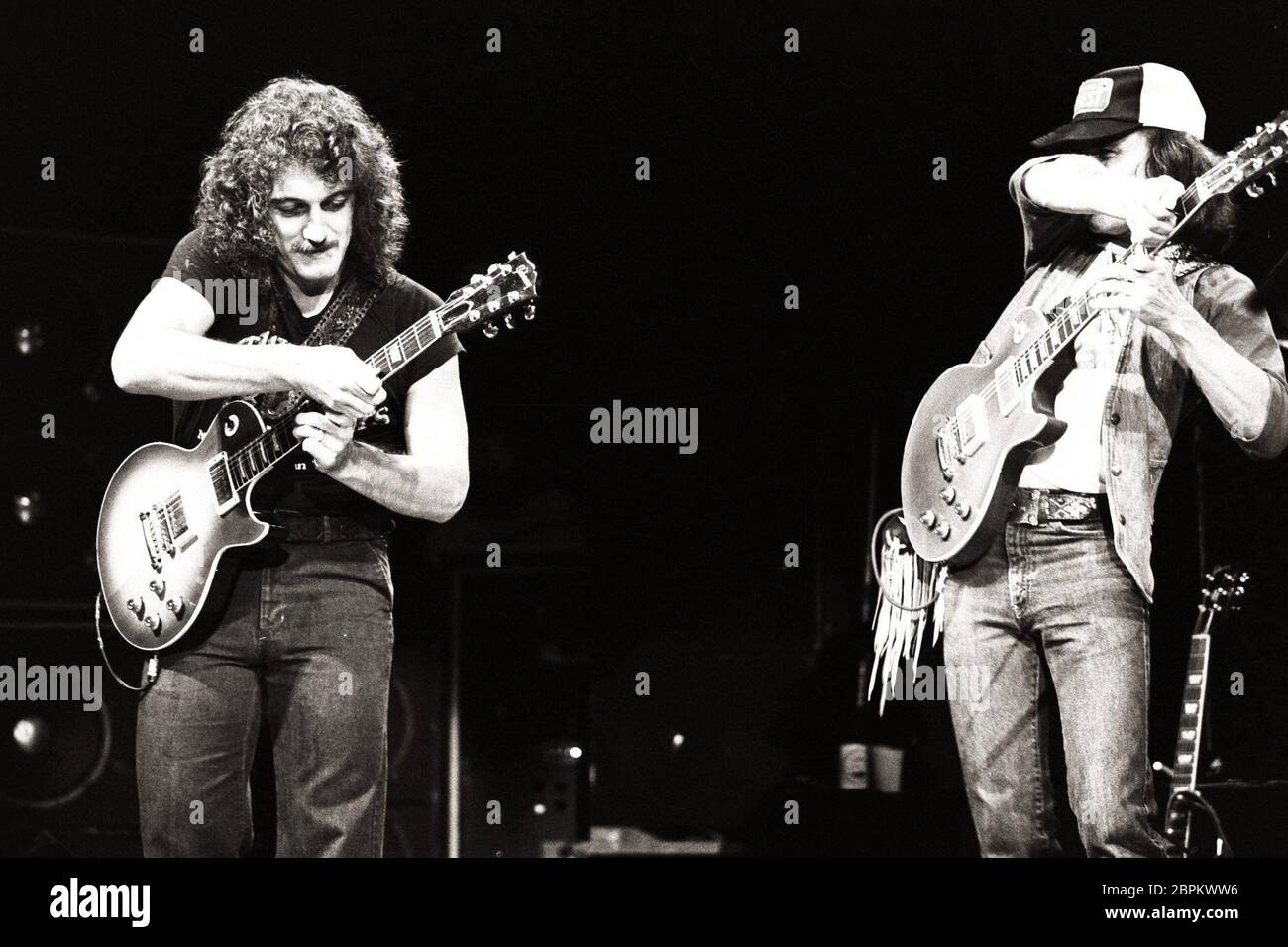 Allman Brothers Band Konzert // Settembre 1980 - Die US-Rockband The Allman Brothers Band // Konzert // Köln // Settembre 1980 Foto Stock