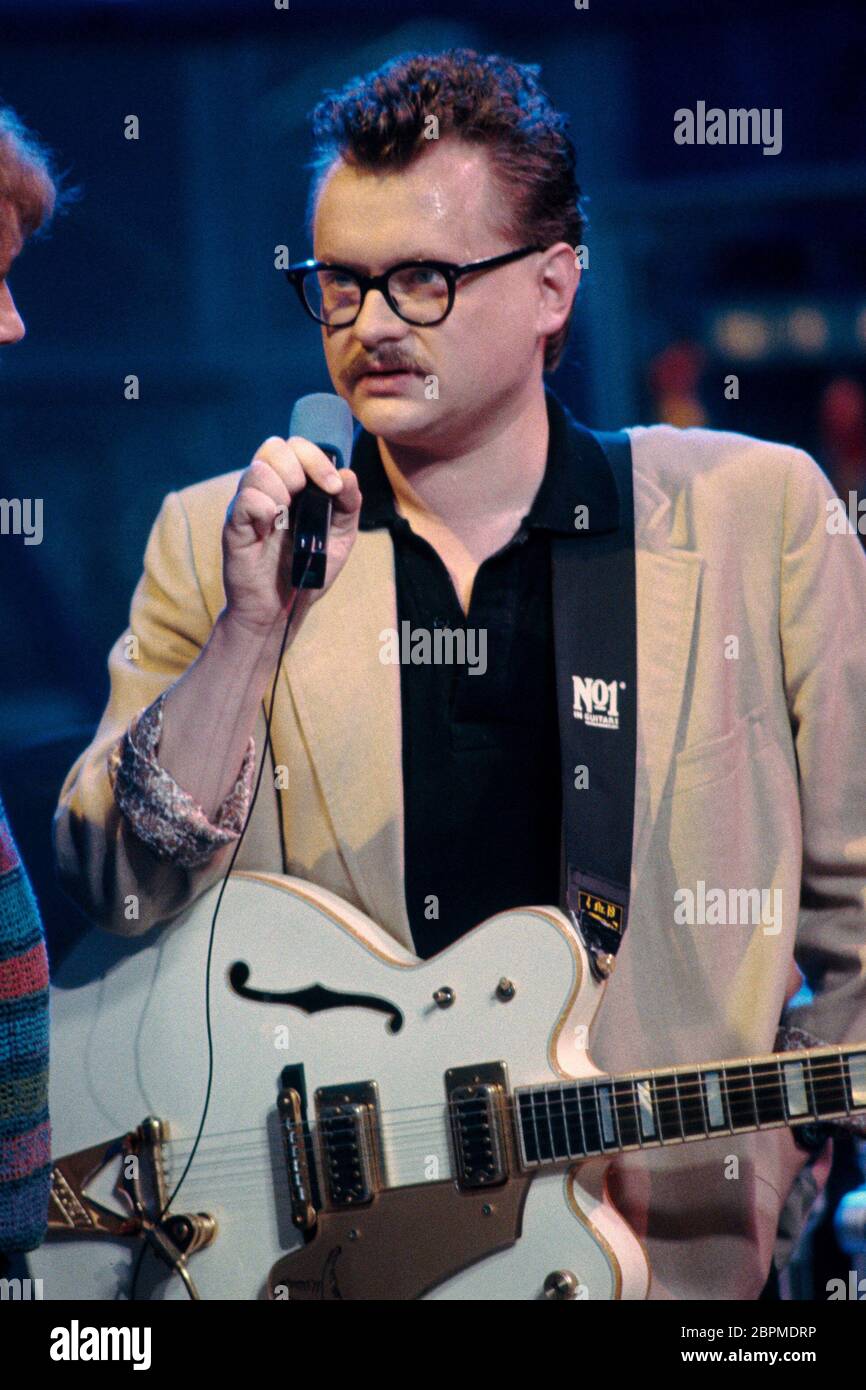 Fernsehsendung - so isses - Der deutsche Sänger Heinz Rudolf Kunze bei einem Auftritt in der deutschen Fernsehsendung 'so isses' Foto Stock