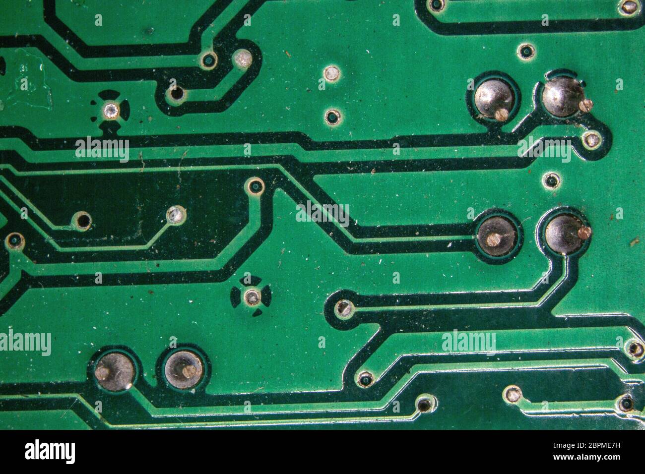 circuiti elettronici verdi Foto stock - Alamy