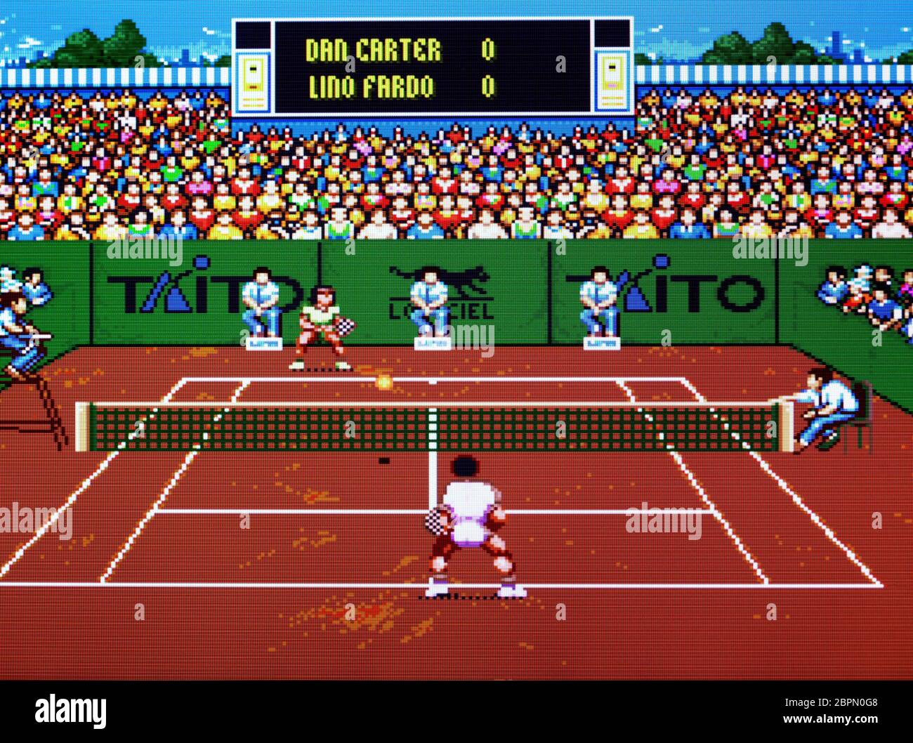 International Tennis Tour - SNES Super Nintendo - solo per uso editoriale Foto Stock