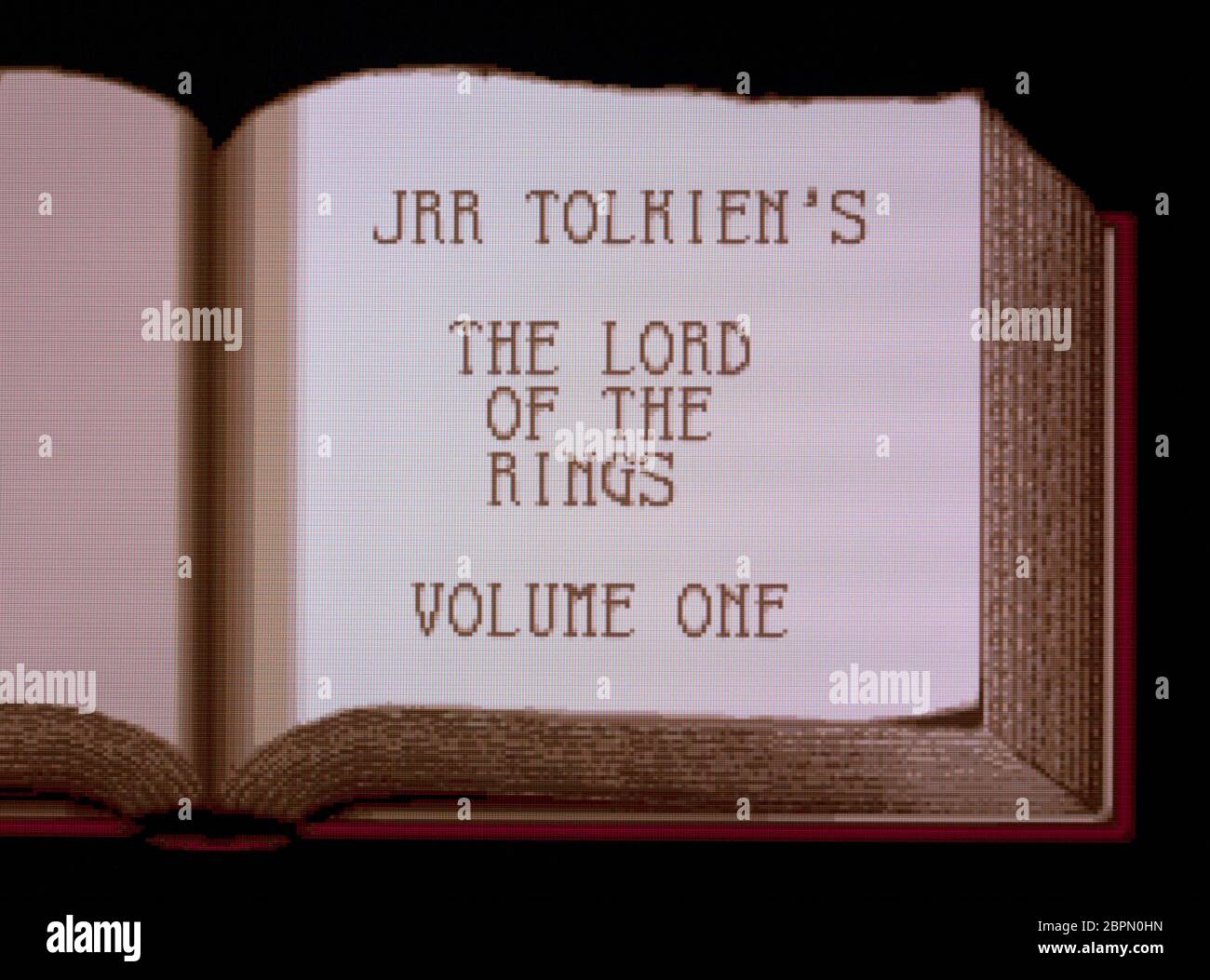 J R R Tolkien's The Lord of the Rings Volume One JRR 1 - SNES Super Nintendo - solo per uso editoriale Foto Stock