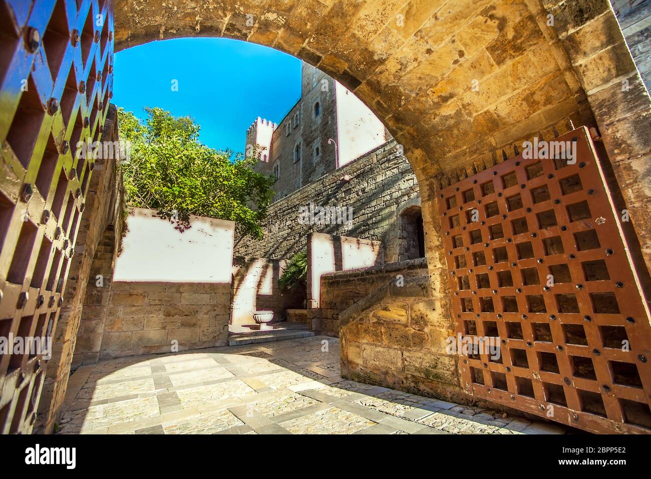 Palma de Mallorca Mallorca Spagna 12.22.2018 presso la cattedrale La Seu Foto Stock