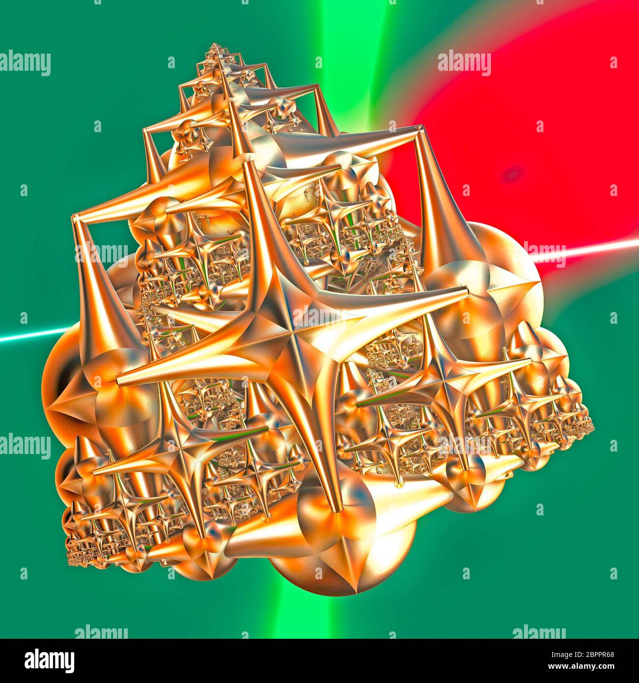 Abstract faraktal colorate le immagini 3D rendering Foto Stock